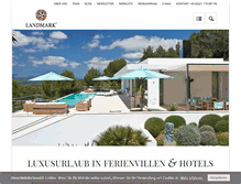 Tablet Screenshot of landmark-fine-travel.de